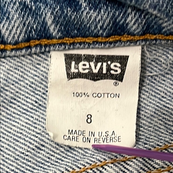 Levi’s shorts vintage Y2K 1993 . 35 years old Blue Denim Shorts Retro - Picture 13 of 16